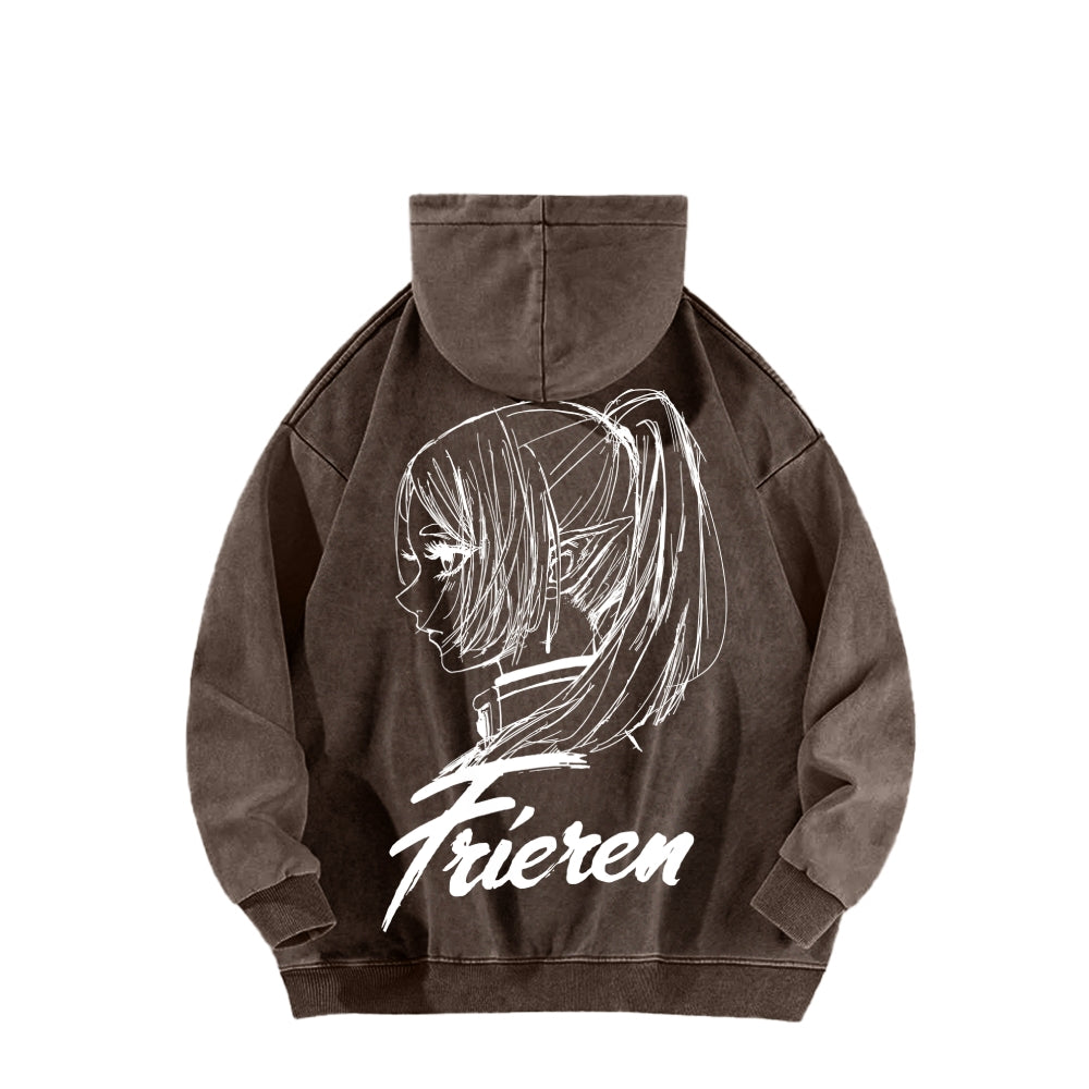Frieren Unisex Washed Hoodie 2601005979