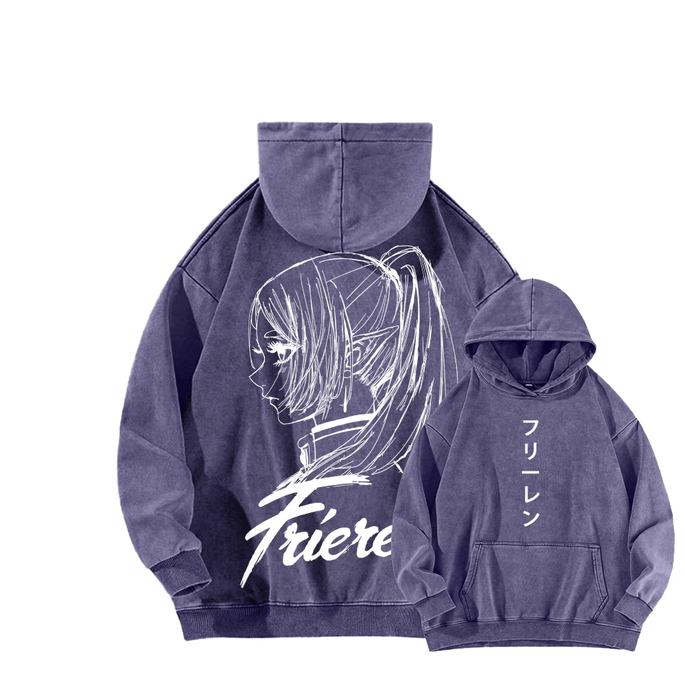 Frieren Unisex Washed Hoodie 2601005979