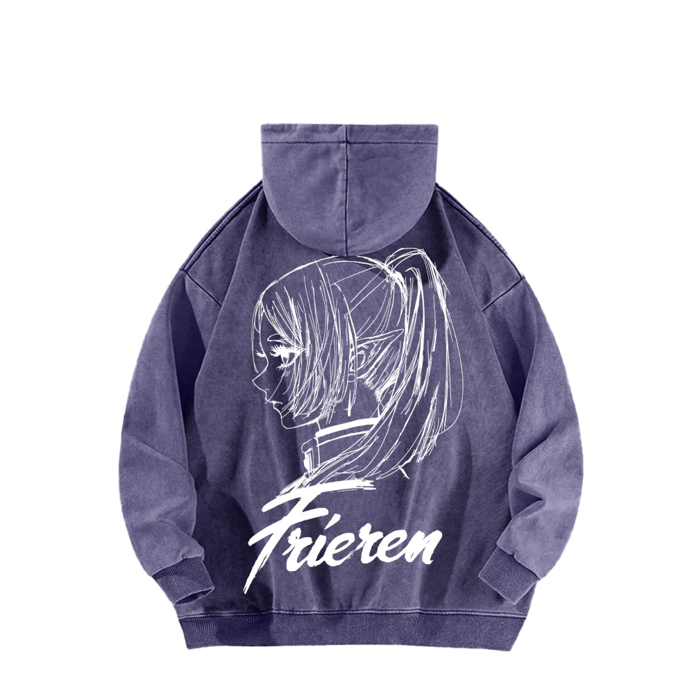 Frieren Unisex Washed Hoodie 2601005979