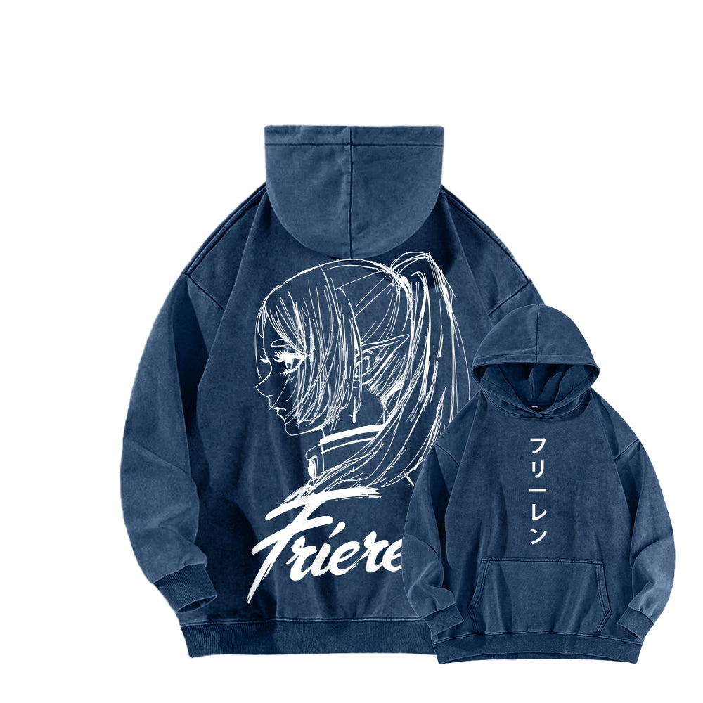 Frieren Unisex Washed Hoodie 2601005979