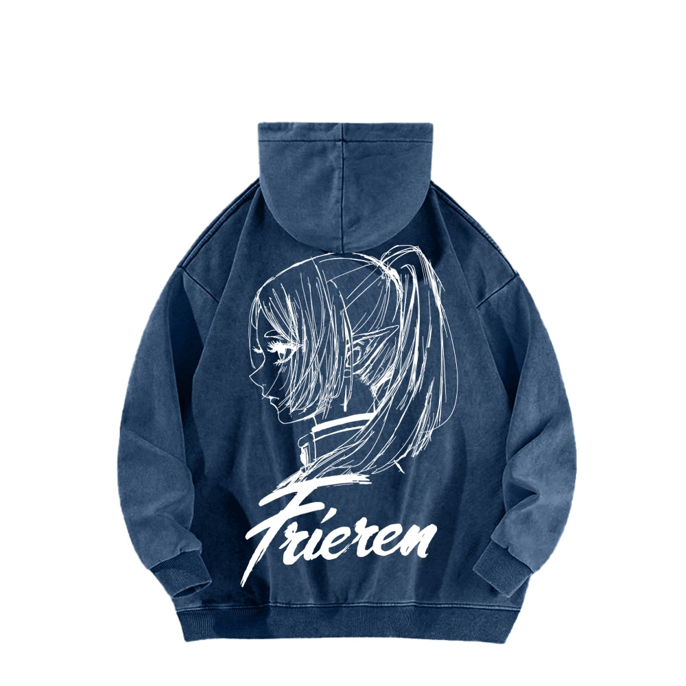 Frieren Unisex Washed Hoodie 2601005979