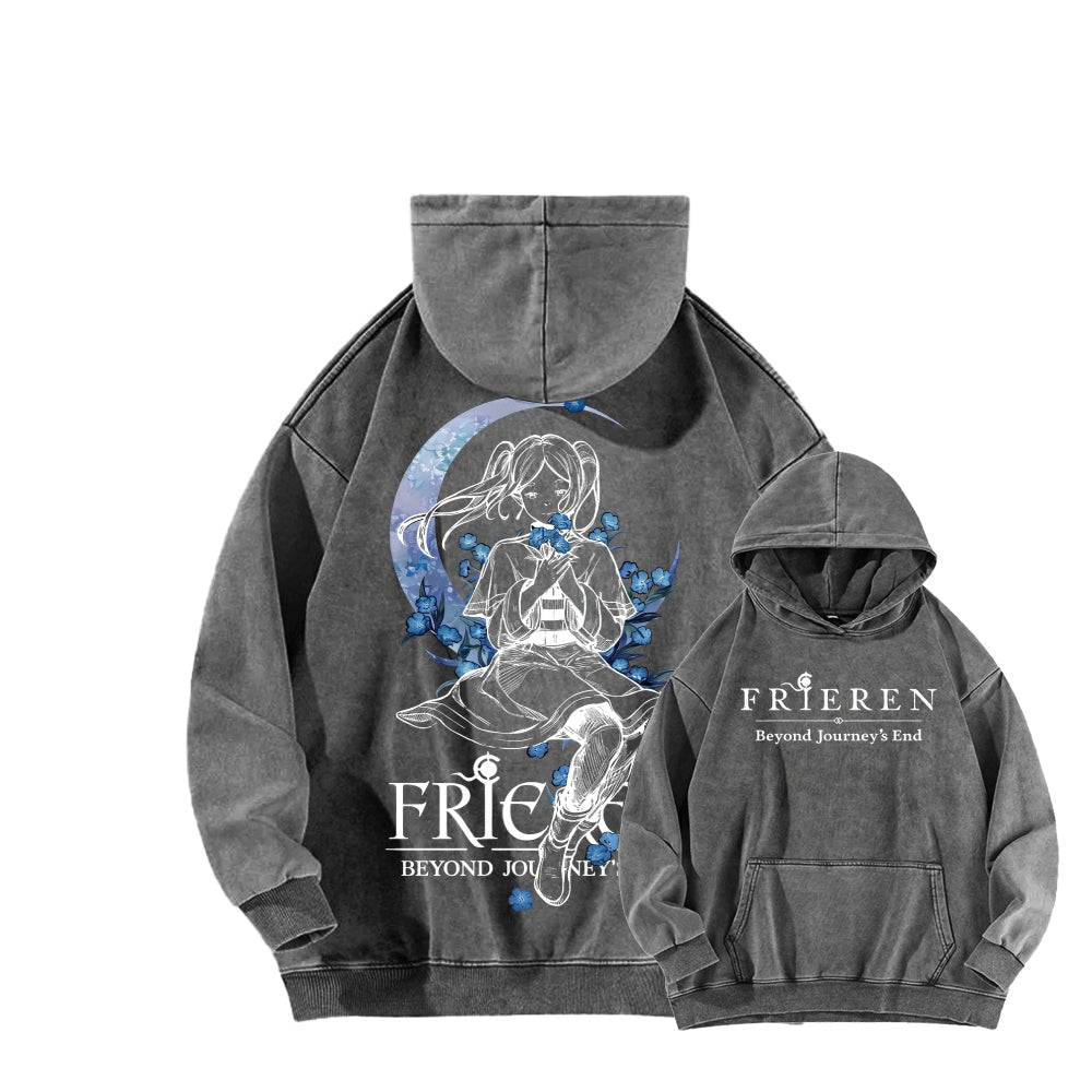 Frieren Unisex Washed Hoodie 2601005987