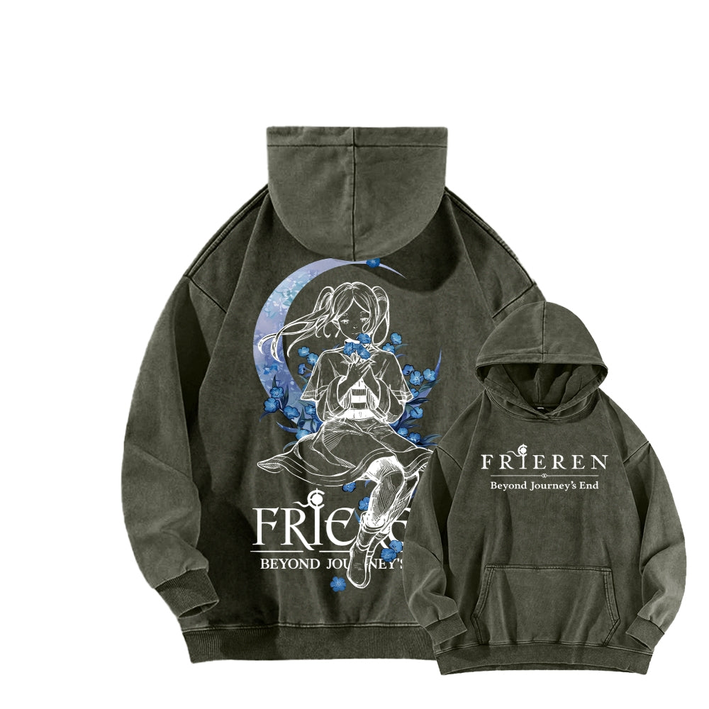 Frieren Unisex Washed Hoodie 2601005987