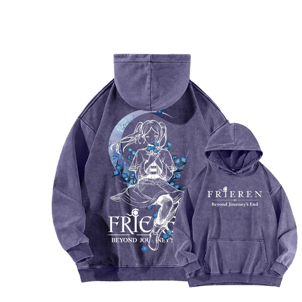 Frieren Unisex Washed Hoodie 2601005987