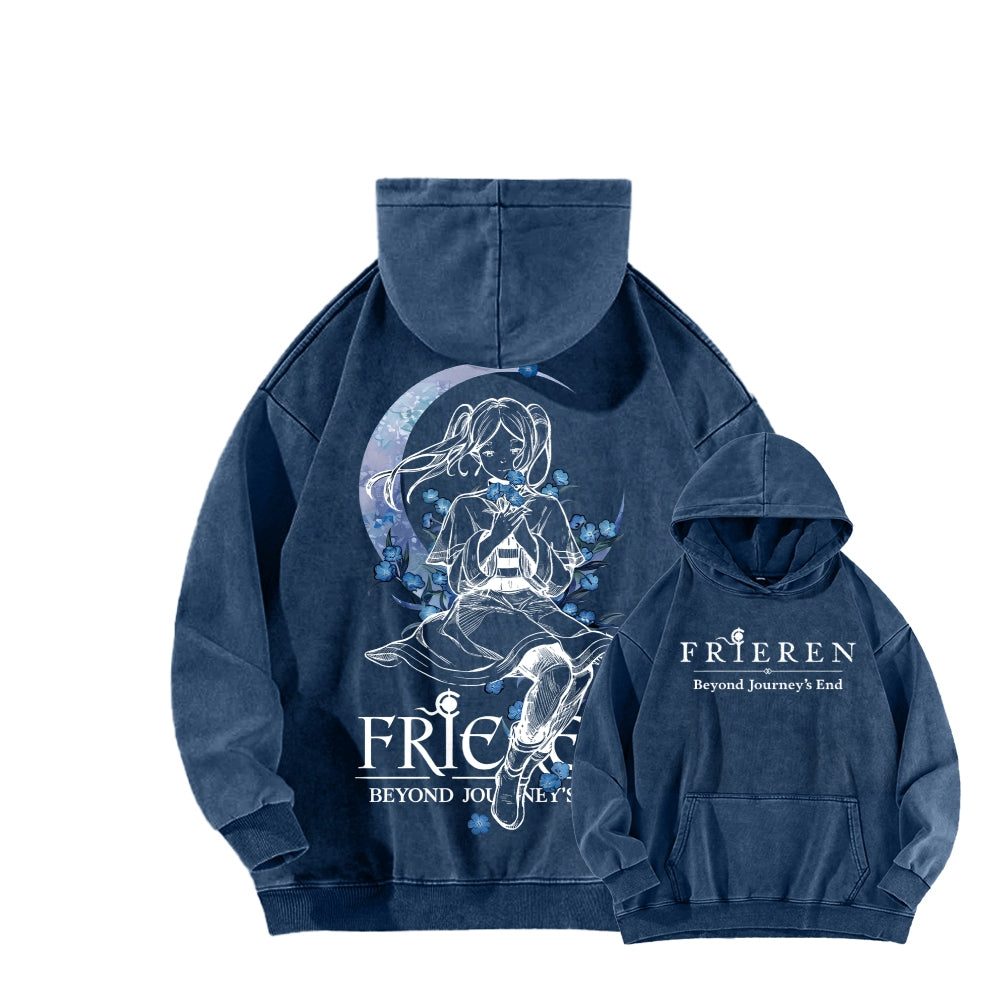 Frieren Unisex Washed Hoodie 2601005987