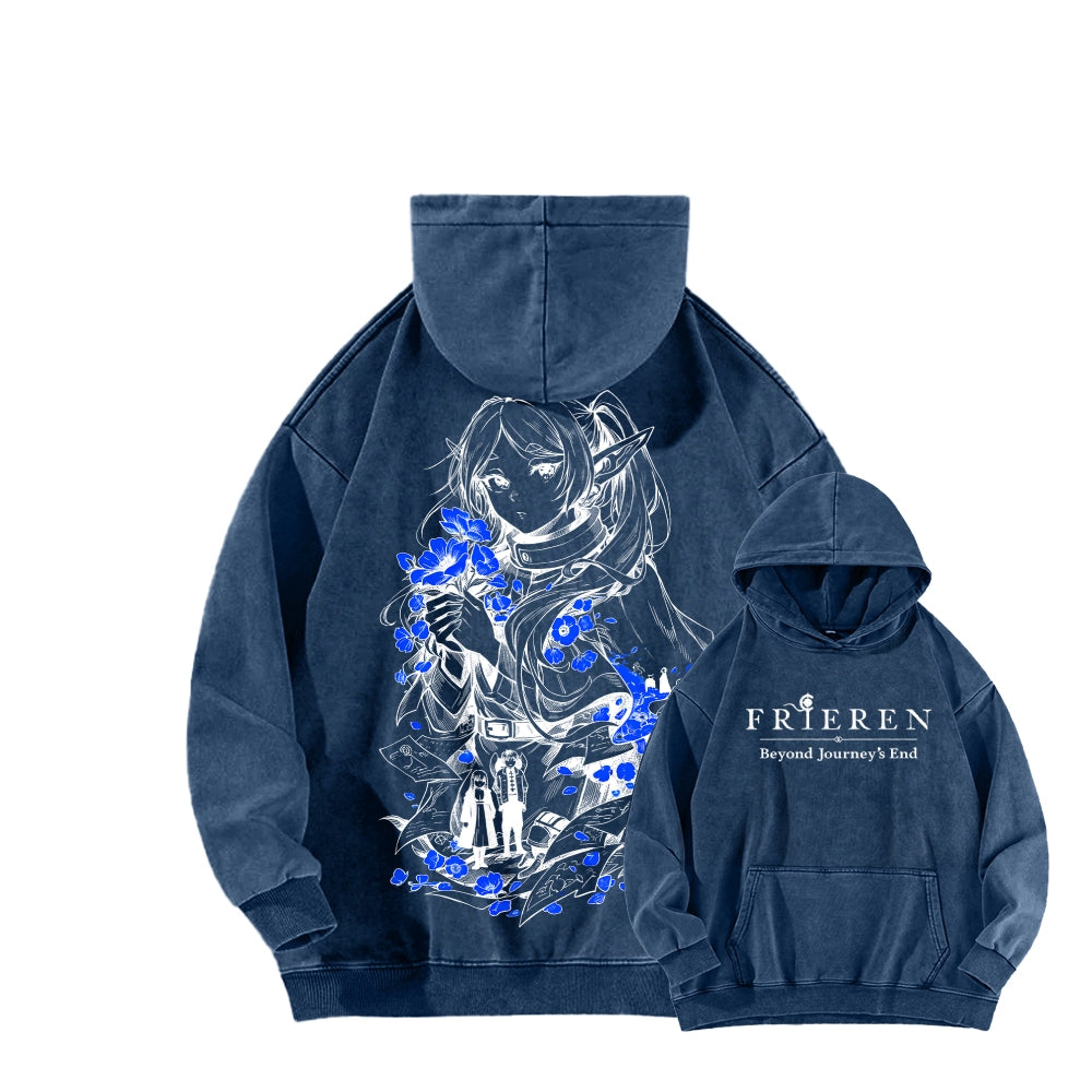 Frieren Unisex Washed Hoodie 2601005992