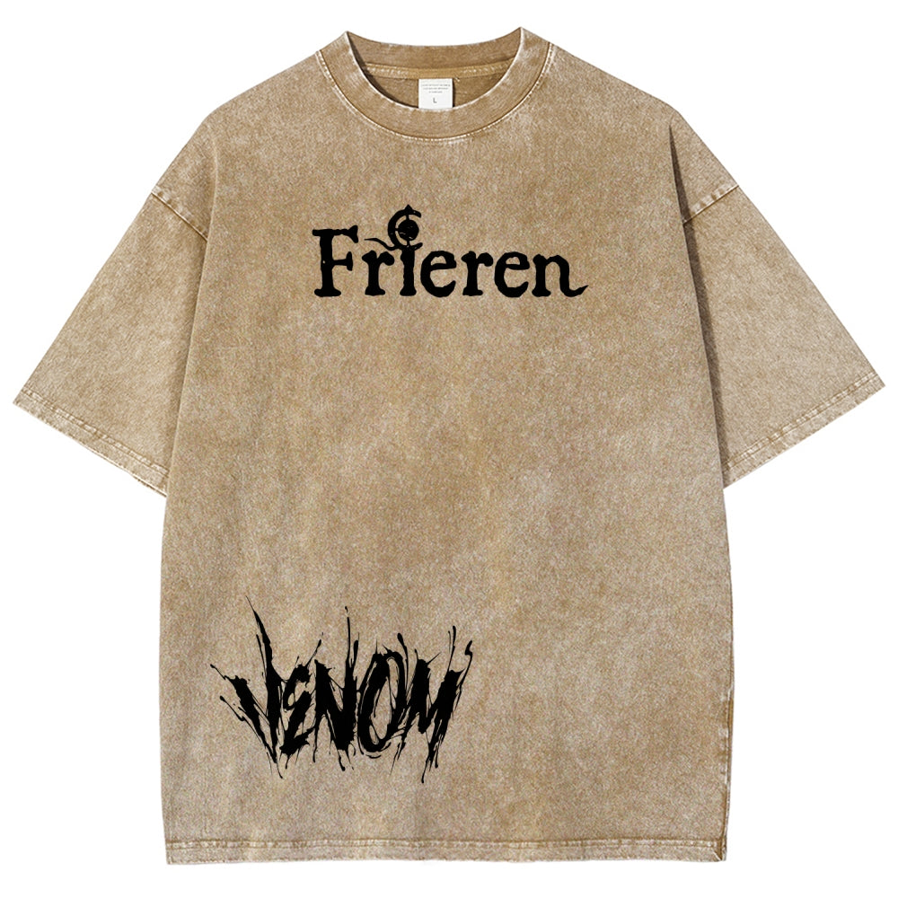 Frieren Unisex Fit Washed T-Shirt 2601011519