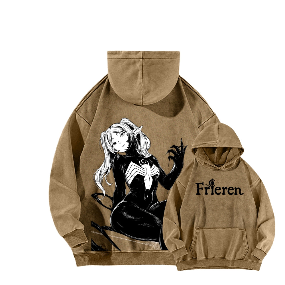 Frieren Unisex Washed Hoodie 2601011523