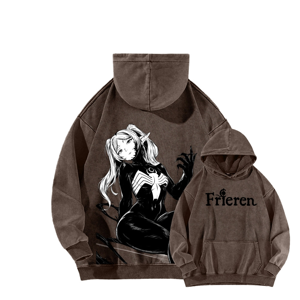Frieren Unisex Washed Hoodie 2601011523