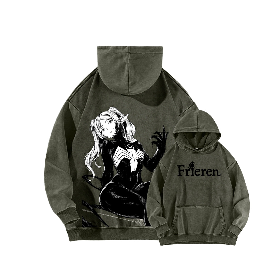 Frieren Unisex Washed Hoodie 2601011523