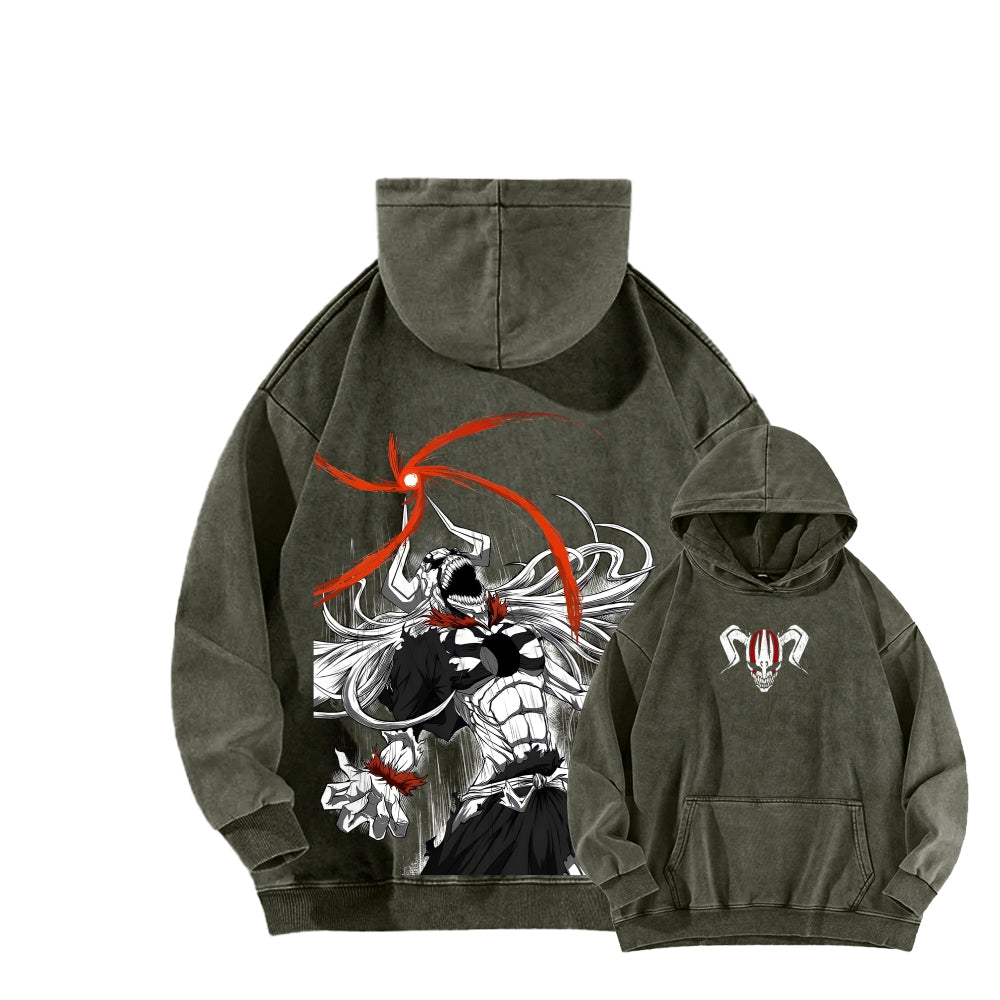 Bleach Ichigo Unisex Washed Hoodie 2601011525