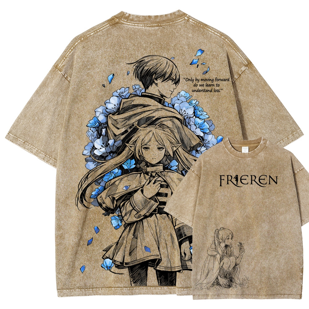 Frieren Unisex Fit Washed T-Shirt 2602003131