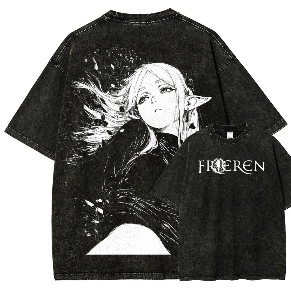 Frieren Unisex Fit Washed T-Shirt 2602003152