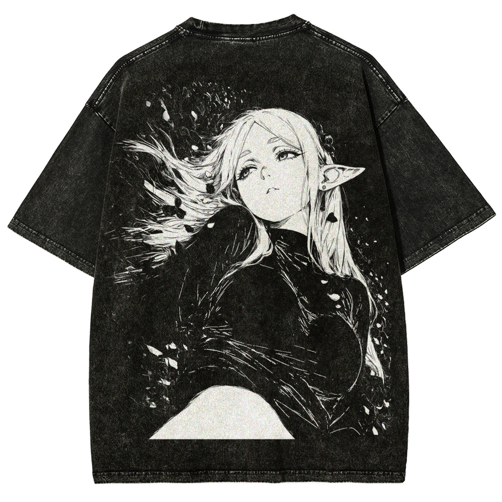 Frieren Unisex Fit Washed T-Shirt 2602003152