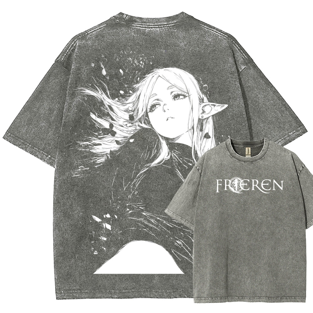 Frieren Unisex Fit Washed T-Shirt 2602003152