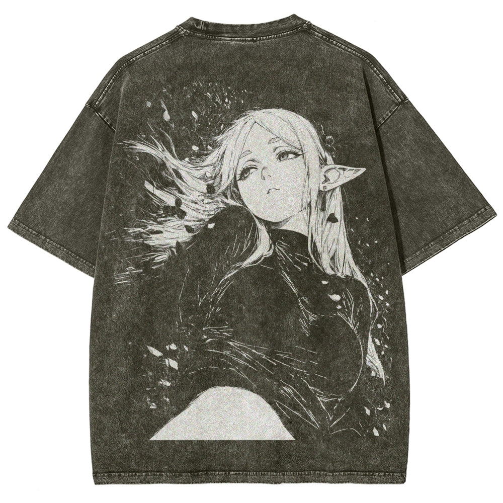 Frieren Unisex Fit Washed T-Shirt 2602003152