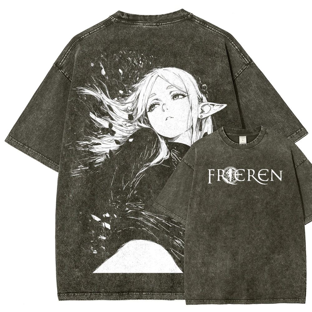 Frieren Unisex Fit Washed T-Shirt 2602003152