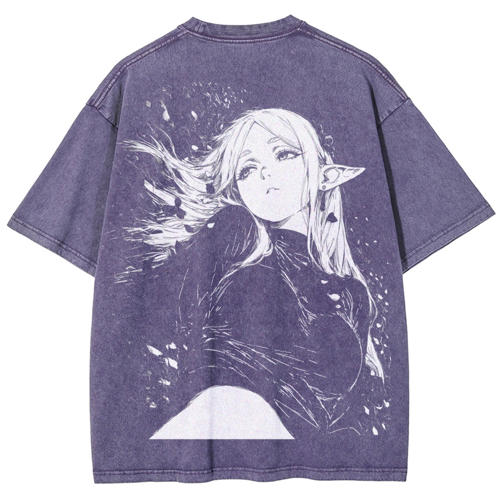 Frieren Unisex Fit Washed T-Shirt 2602003152