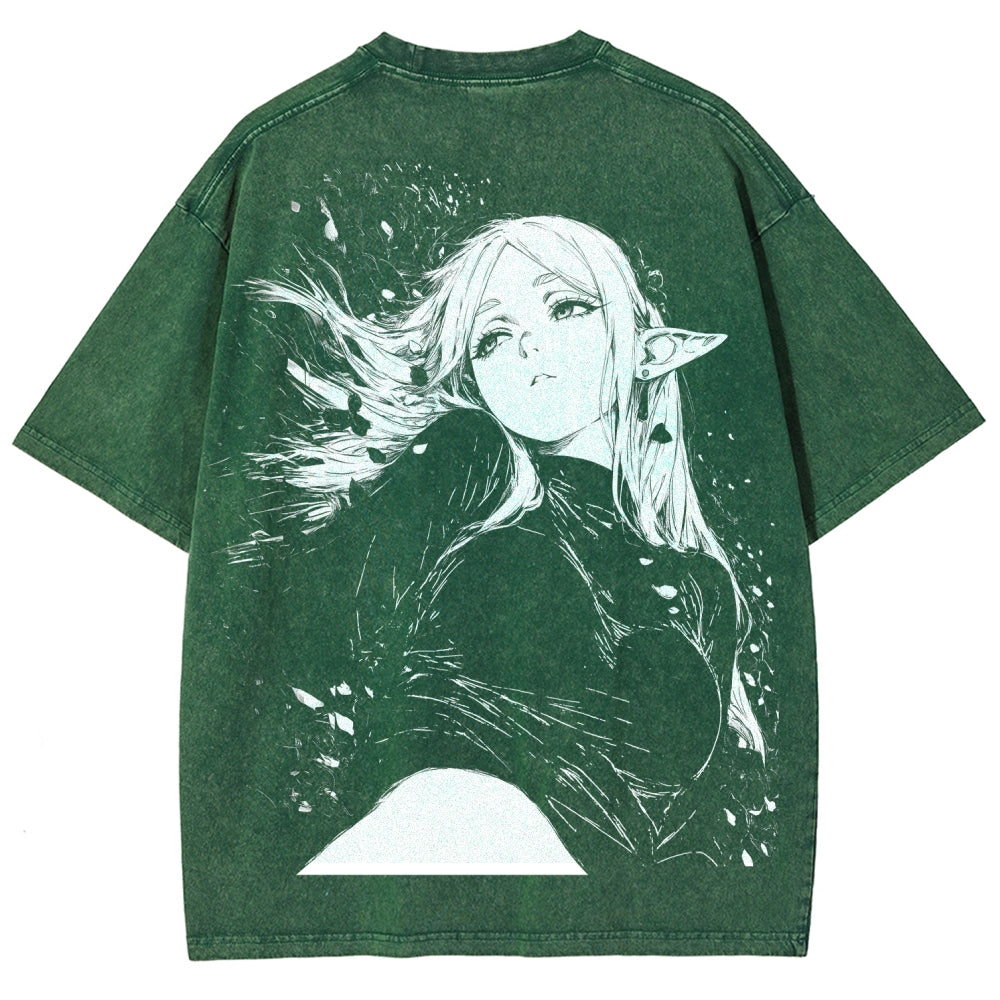 Frieren Unisex Fit Washed T-Shirt 2602003152