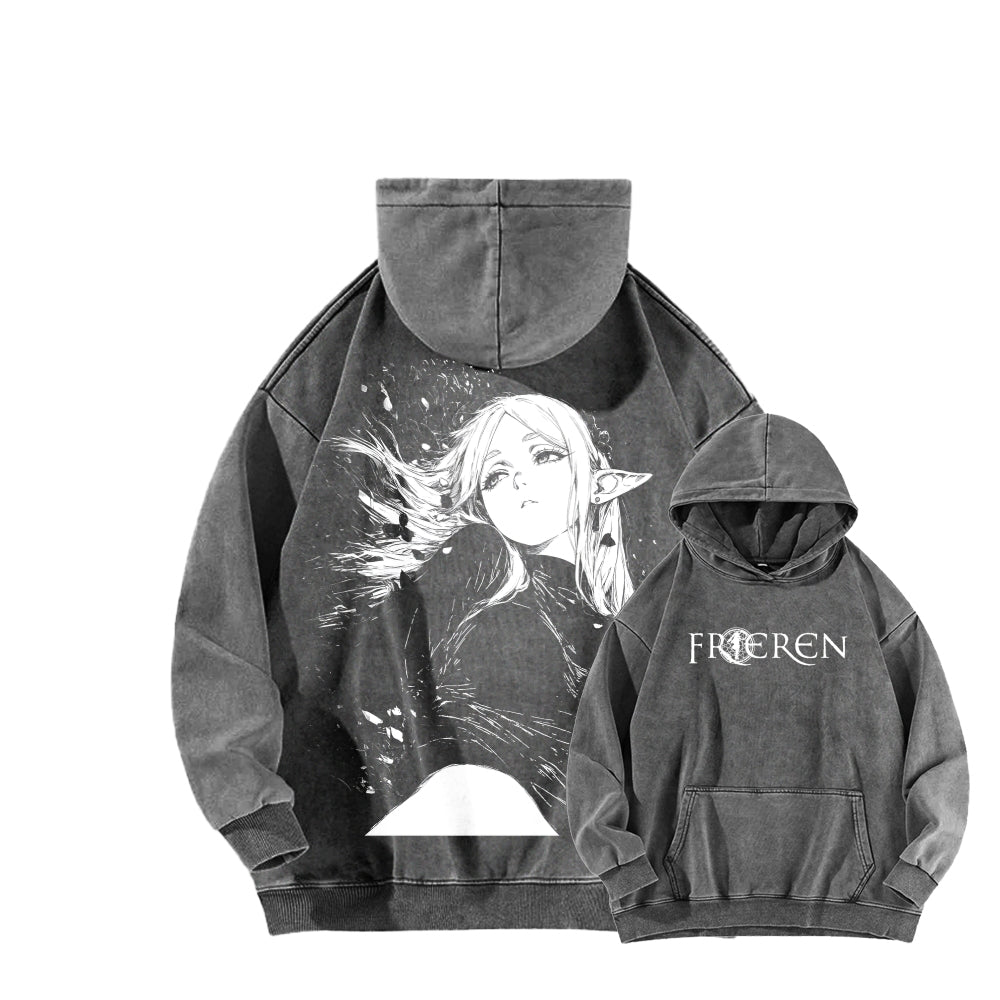 Frieren Unisex Washed Hoodie 2602003222