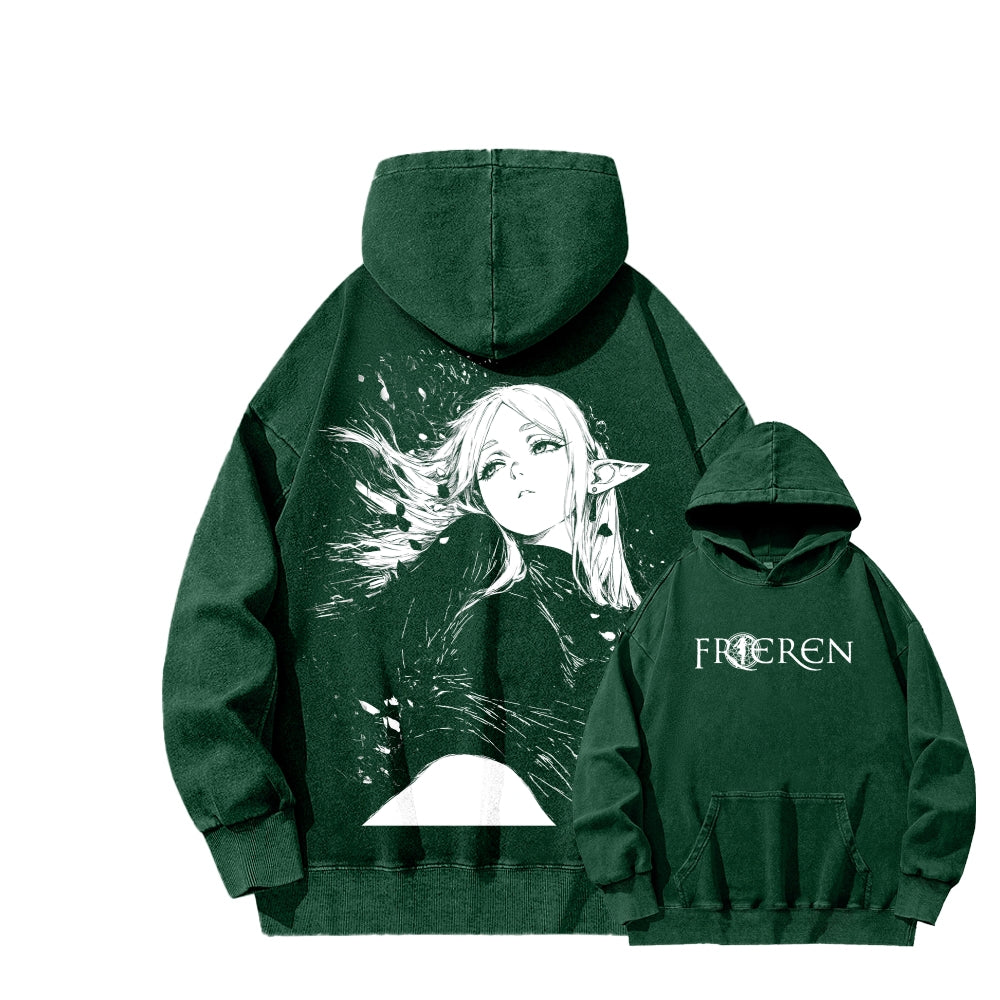 Frieren Unisex Washed Hoodie 2602003222