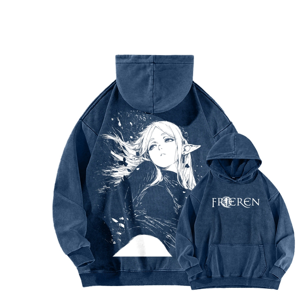 Frieren Unisex Washed Hoodie 2602003222