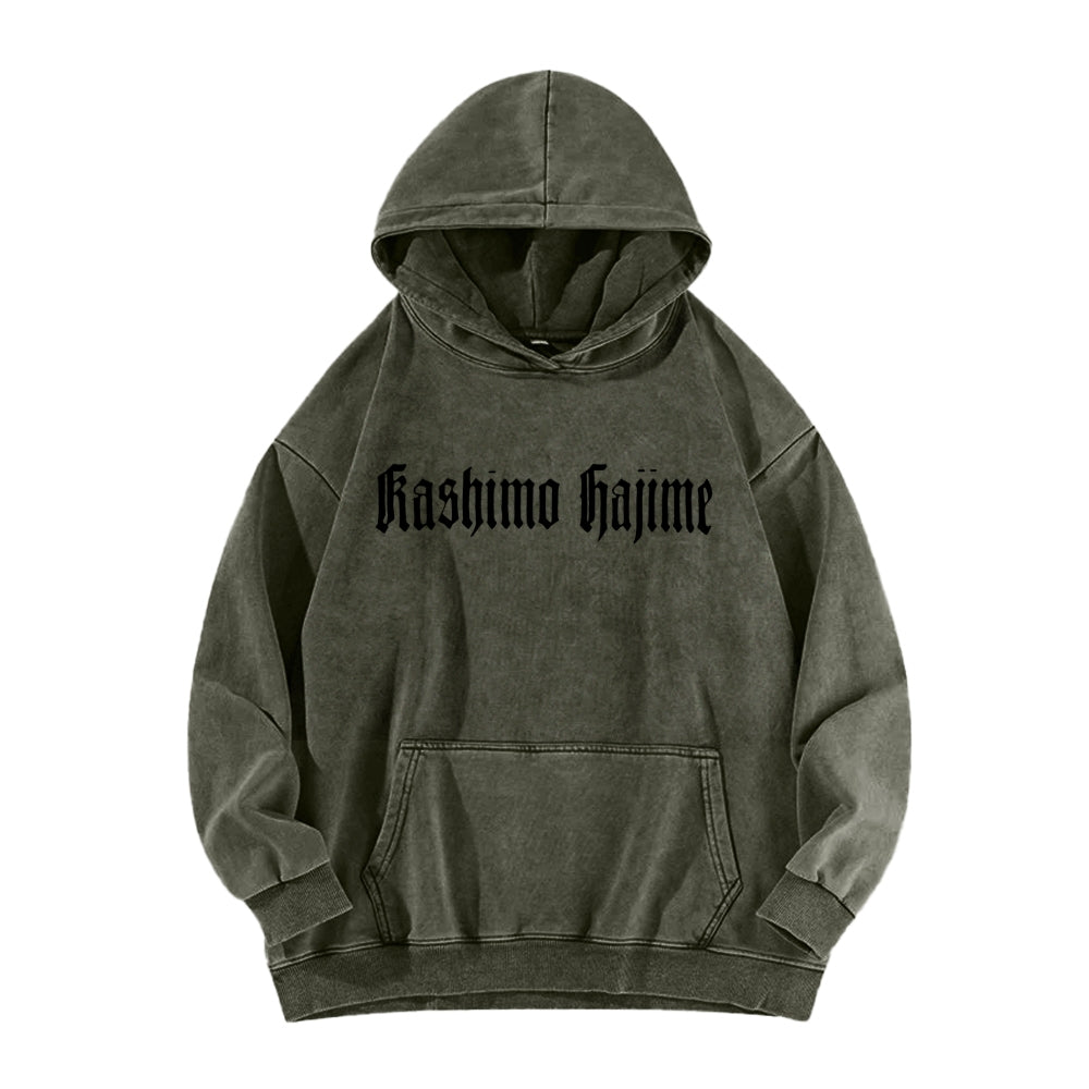 Jujutsu Kaisen kashimo hajime Unisex Washed Hoodie 2602005420