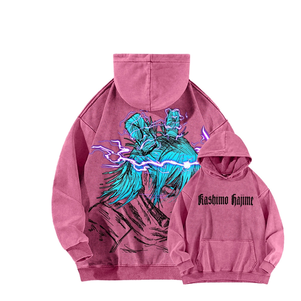 Jujutsu Kaisen kashimo hajime Unisex Washed Hoodie 2602005420