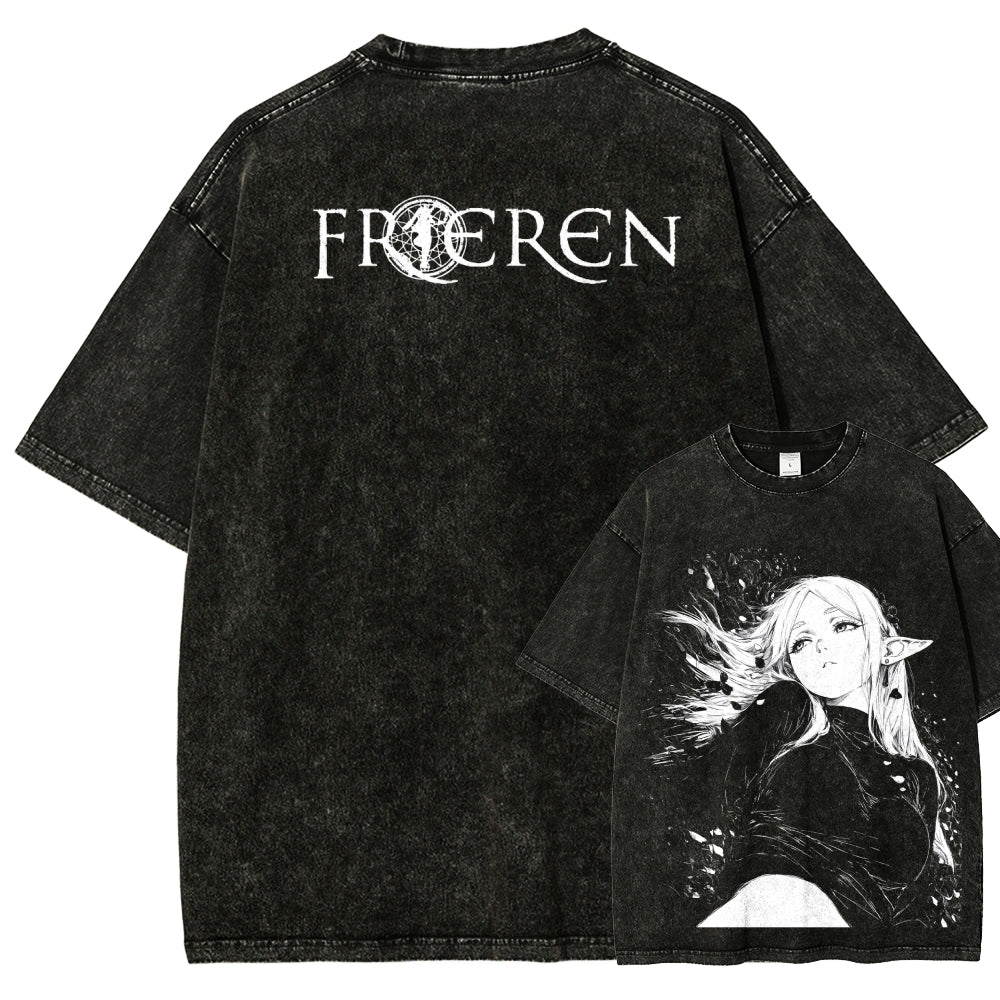 Frieren Unisex Fit Washed T-Shirt 2602010131