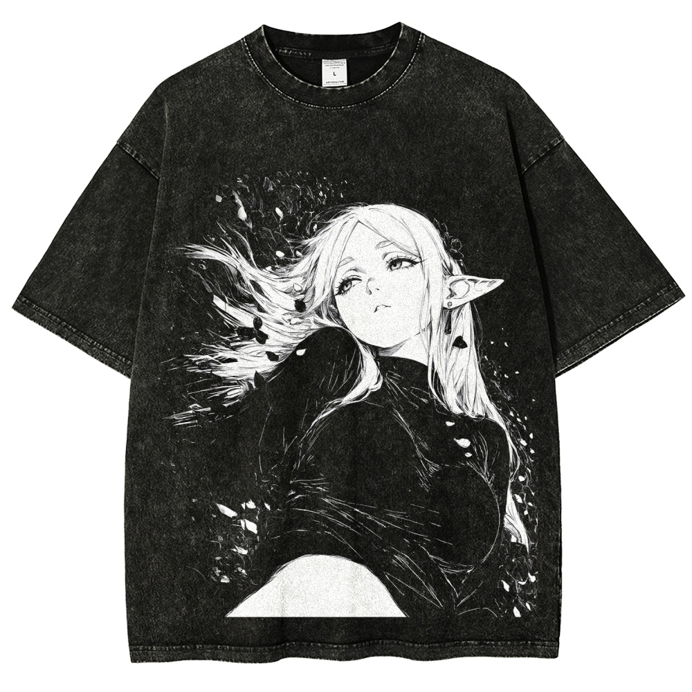 Frieren Unisex Fit Washed T-Shirt 2602010131