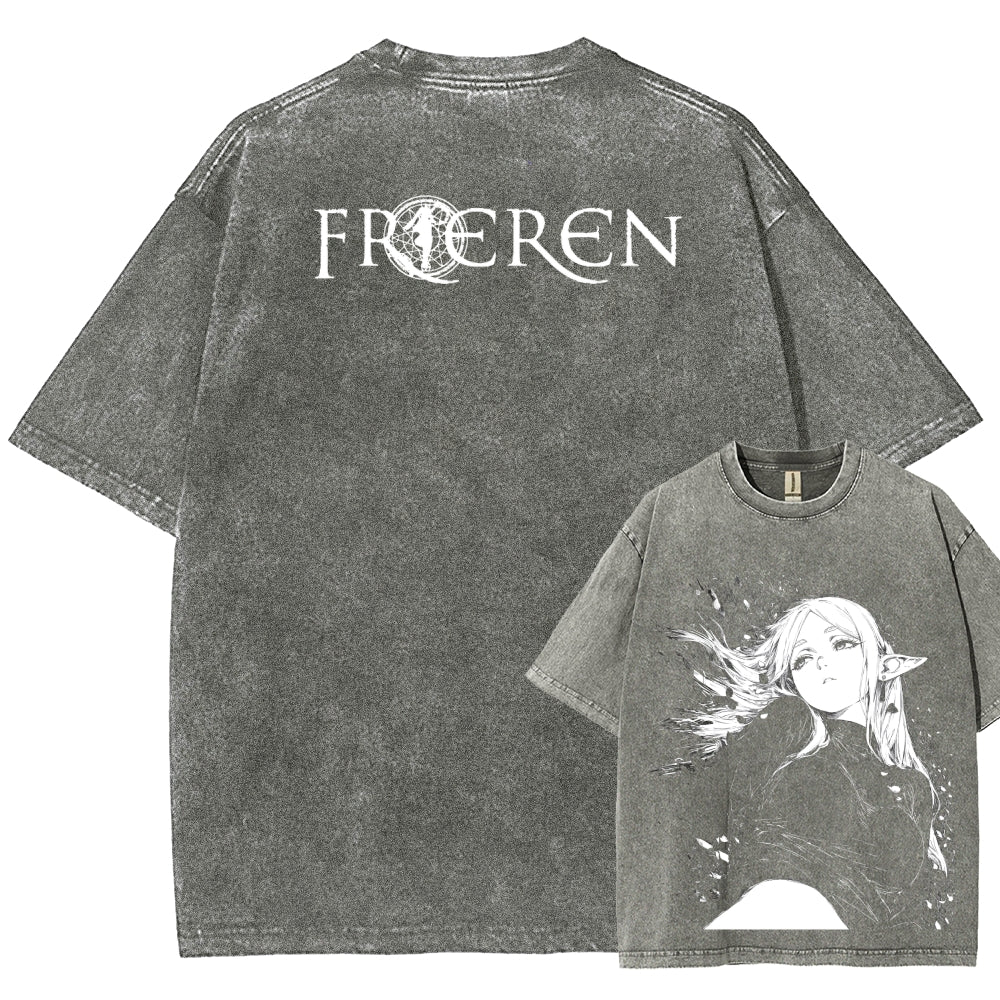 Frieren Unisex Fit Washed T-Shirt 2602010131