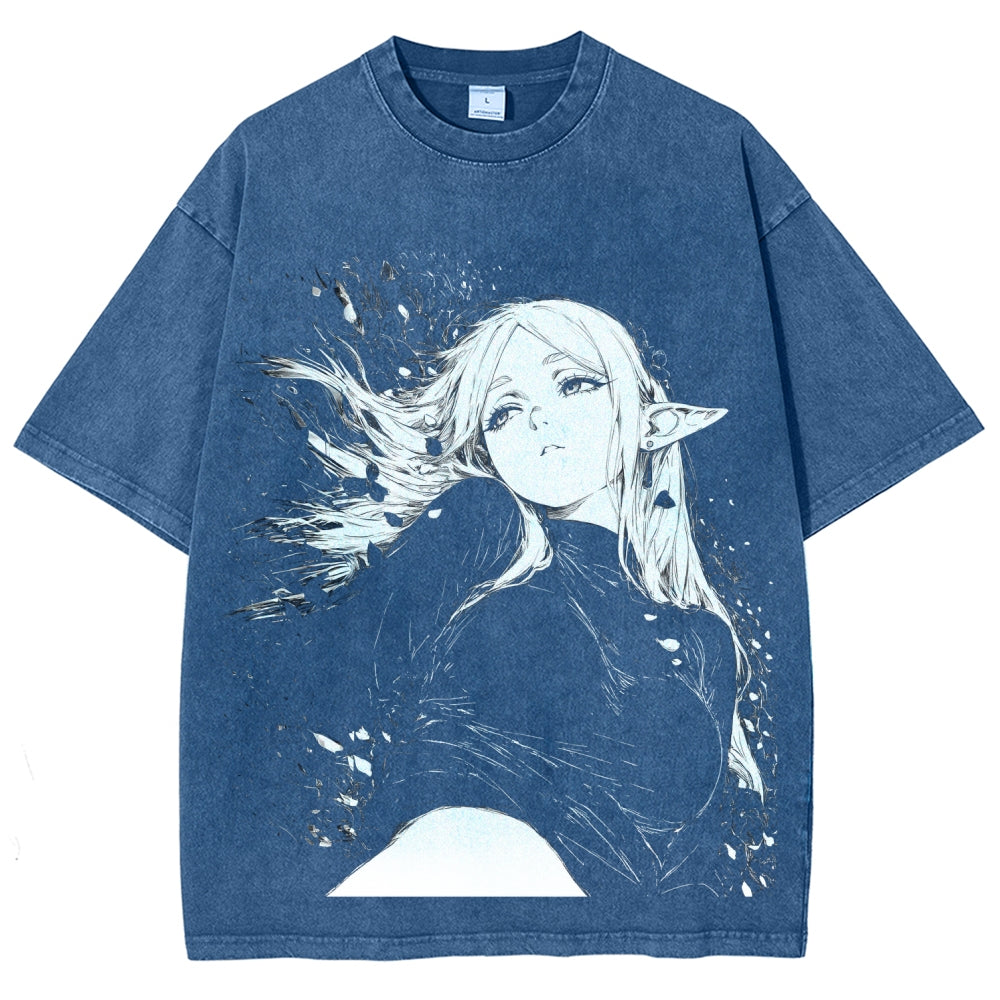 Frieren Unisex Fit Washed T-Shirt 2602010131