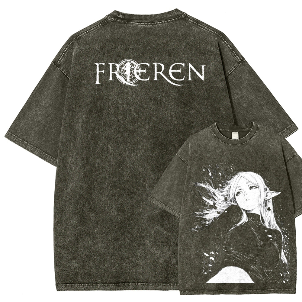 Frieren Unisex Fit Washed T-Shirt 2602010131