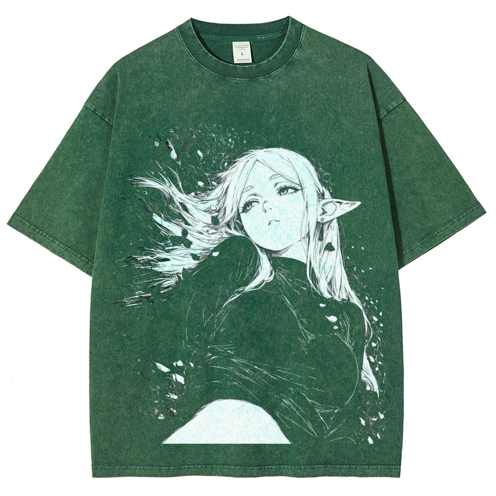 Frieren Unisex Fit Washed T-Shirt 2602010131