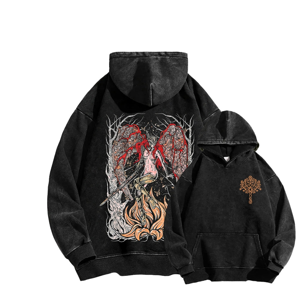Elden Ring Unisex Washed Hoodie 2602010887