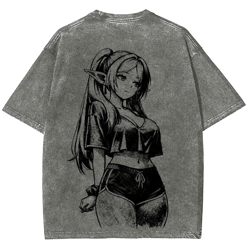 Frieren Unisex Fit Washed T-Shirt 2603002518