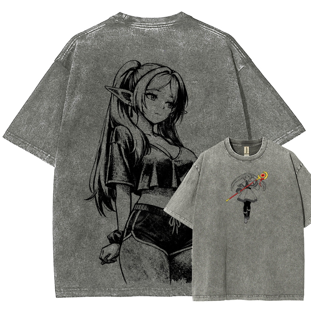 Frieren Unisex Fit Washed T-Shirt 2603002518