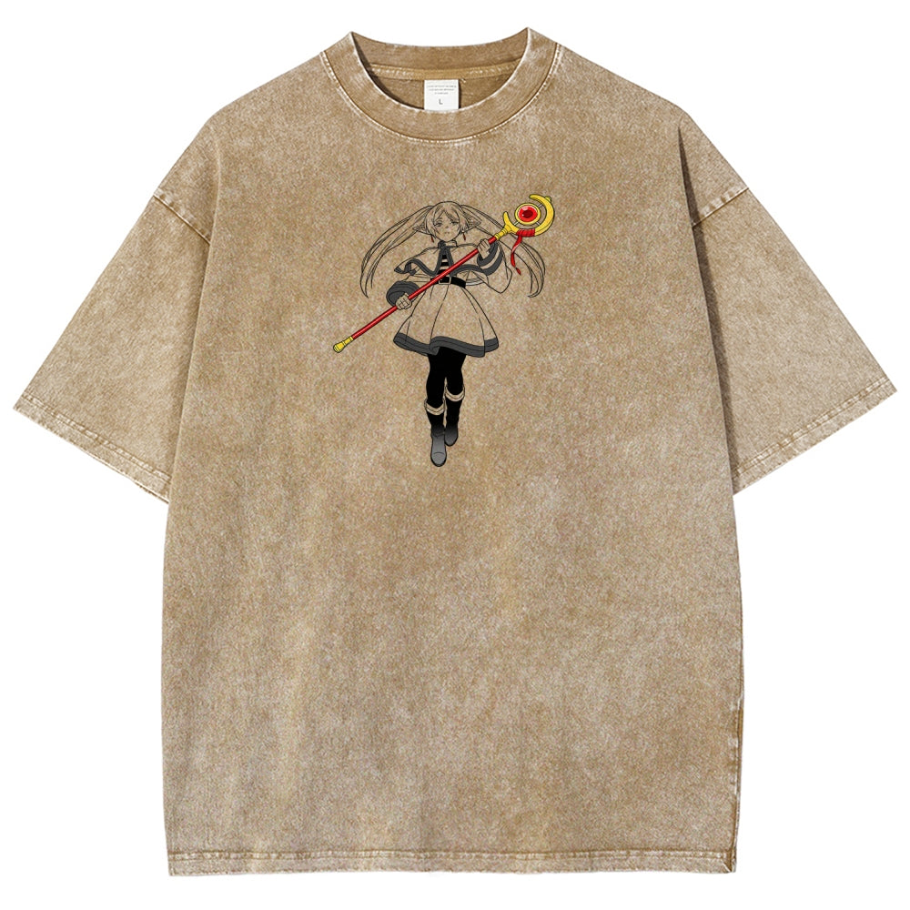 Frieren Unisex Fit Washed T-Shirt 2603002518