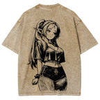 Frieren Unisex Fit Washed T-Shirt 2603002518