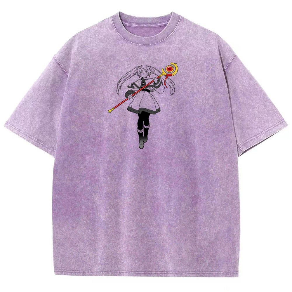 Frieren Unisex Fit Washed T-Shirt 2603002518