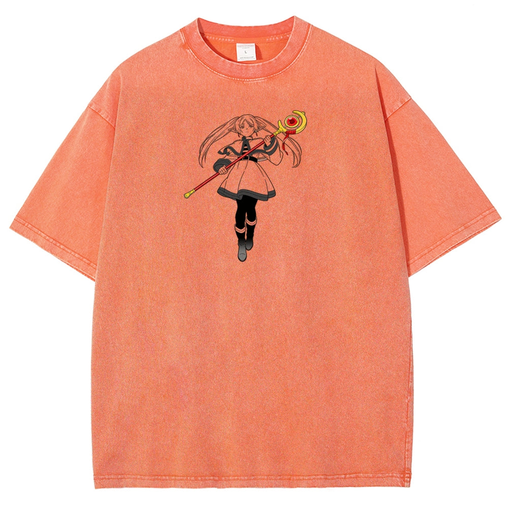 Frieren Unisex Fit Washed T-Shirt 2603002518