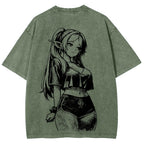 Frieren Unisex Fit Washed T-Shirt 2603002518