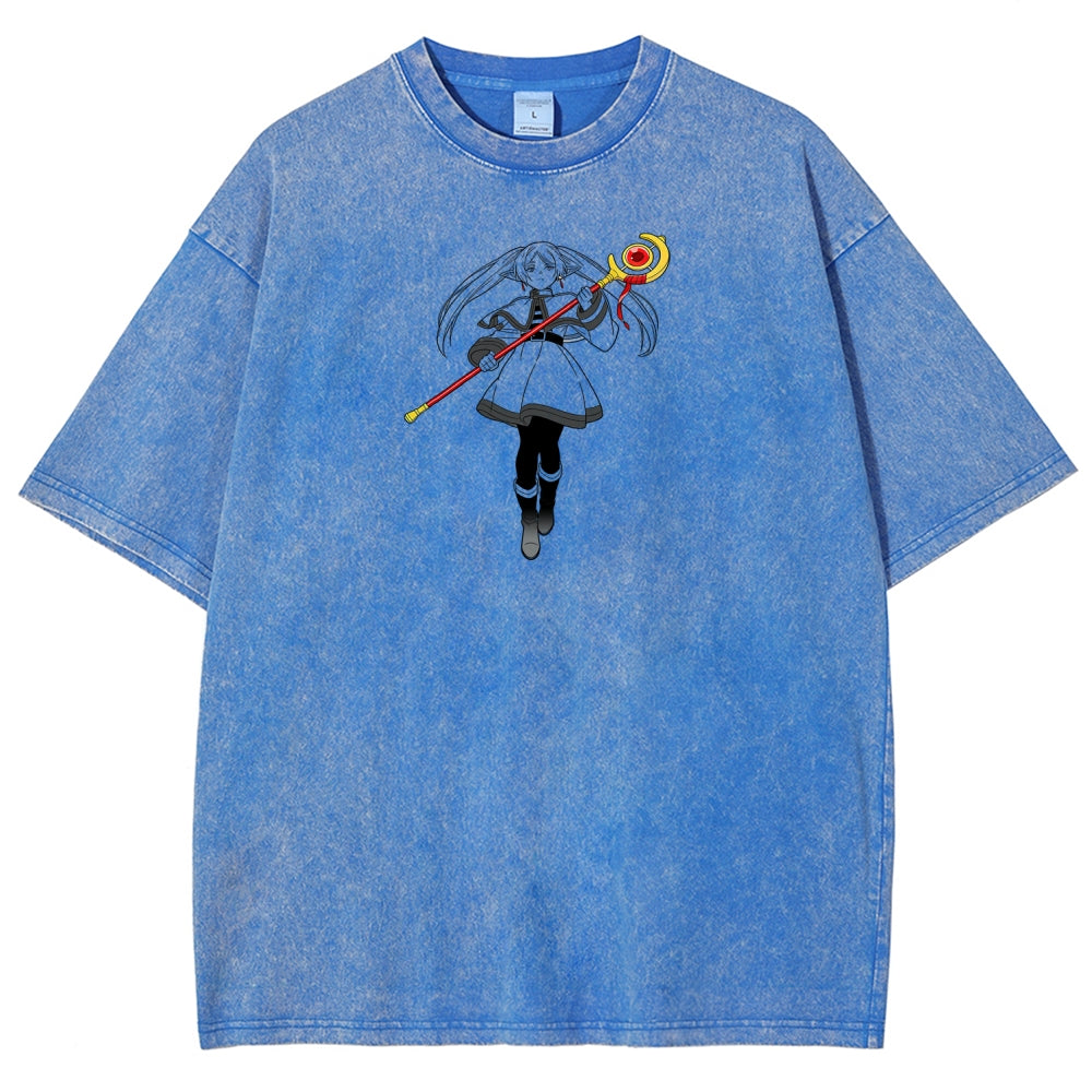 Frieren Unisex Fit Washed T-Shirt 2603002518