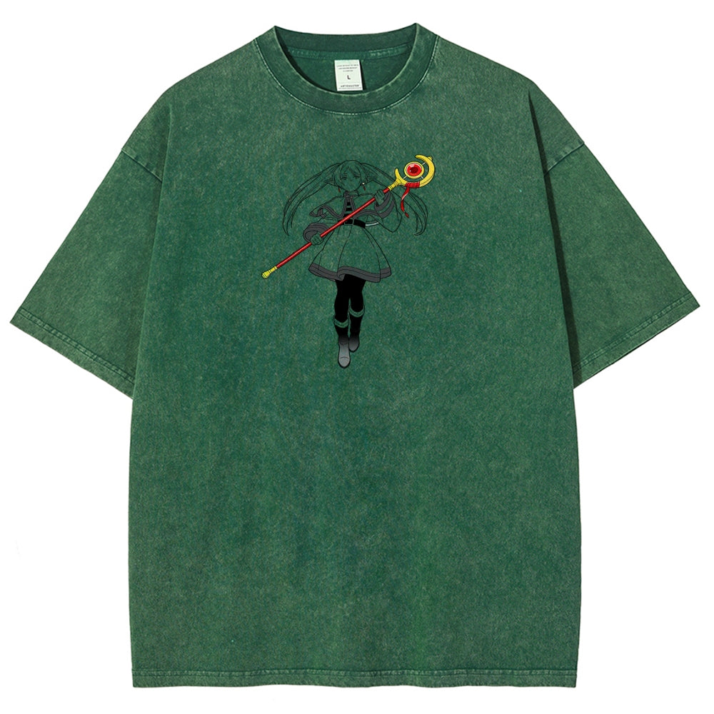 Frieren Unisex Fit Washed T-Shirt 2603002518