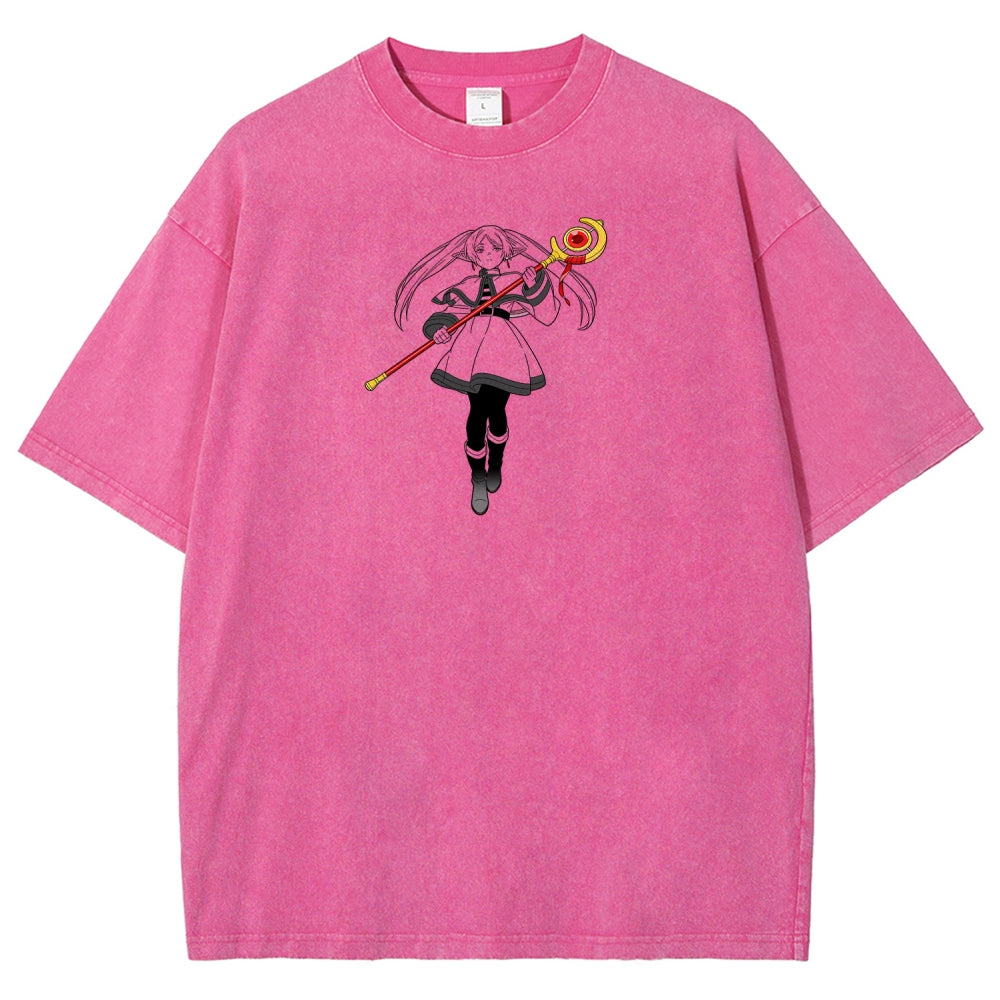 Frieren Unisex Fit Washed T-Shirt 2603002518