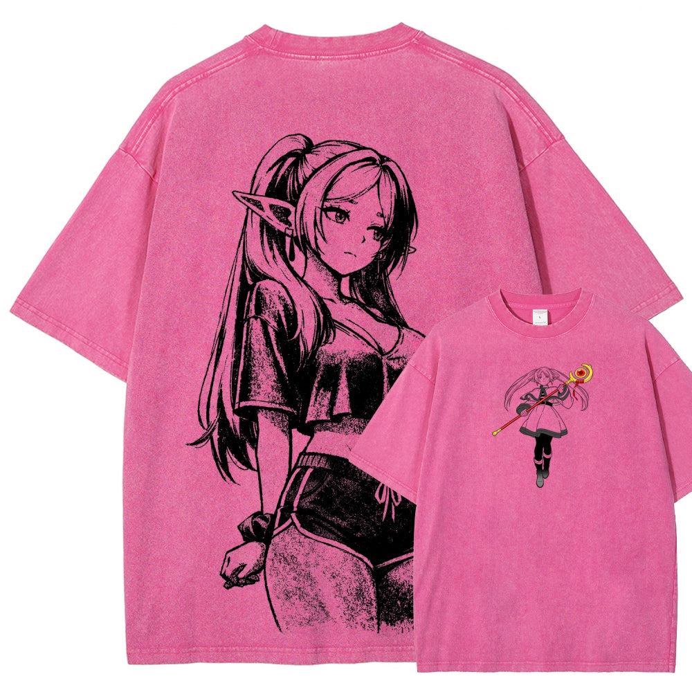Frieren Unisex Fit Washed T-Shirt 2603002518