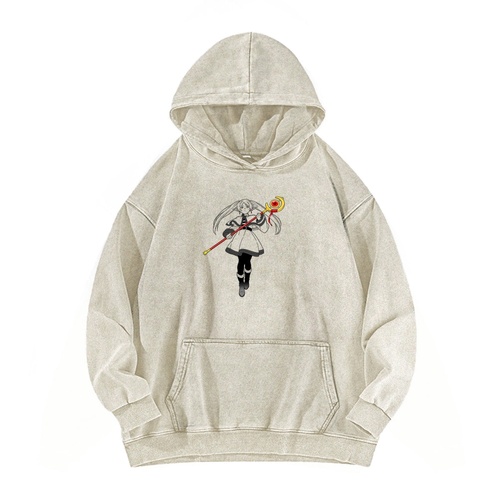 Frieren Unisex Washed Hoodie 2603002534