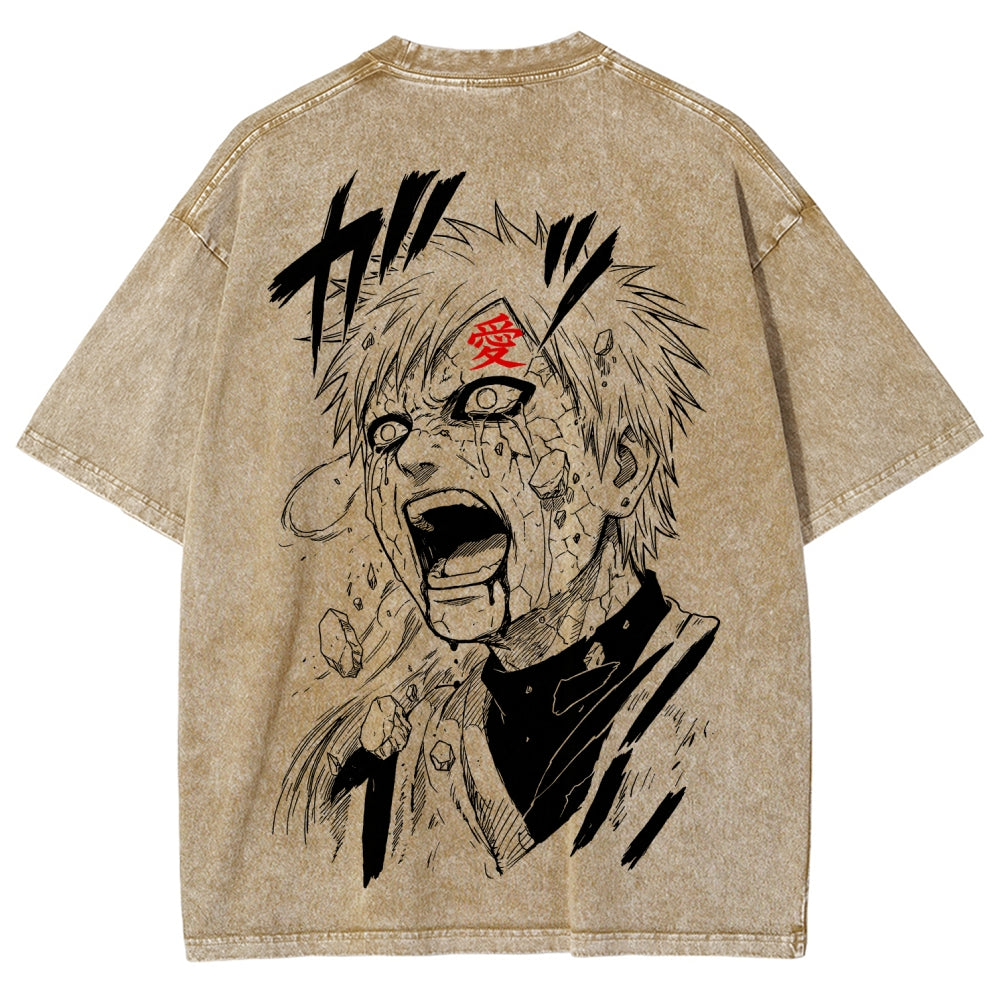 Naruto Unisex Fit Washed T-Shirt 2603003349