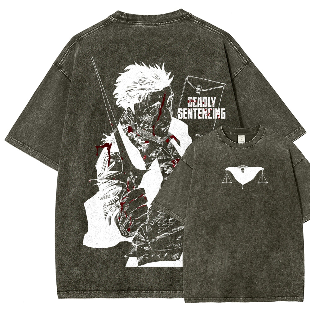 Jujutsu Kaisen Unisex Fit Washed T-Shirt 2603007906