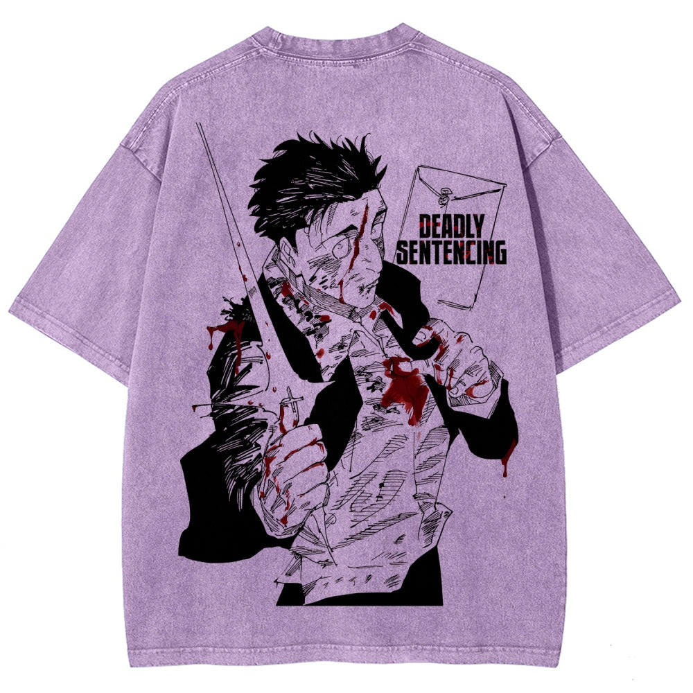 Jujutsu Kaisen Unisex Fit Washed T-Shirt 2603007906